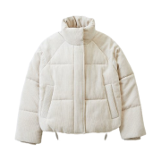 (W) Spao Corduroy Pastel Puffer Beige