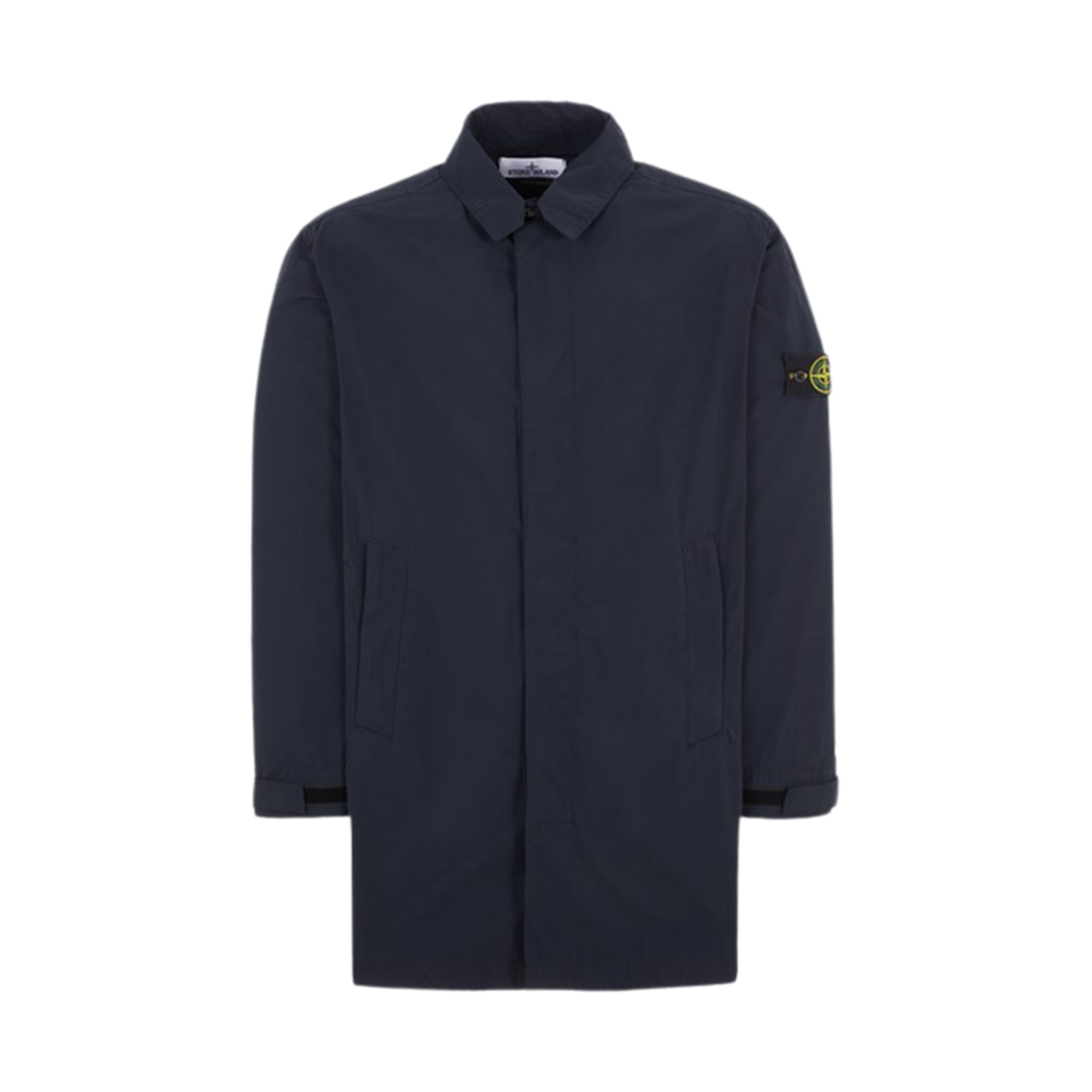 스톤 아일랜드 70526 마이크로 트윌 트렌치 코트 블루 - 24SS