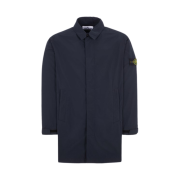 Stone Island 70526 Micro Twill Trench Coat Blue - 24SS