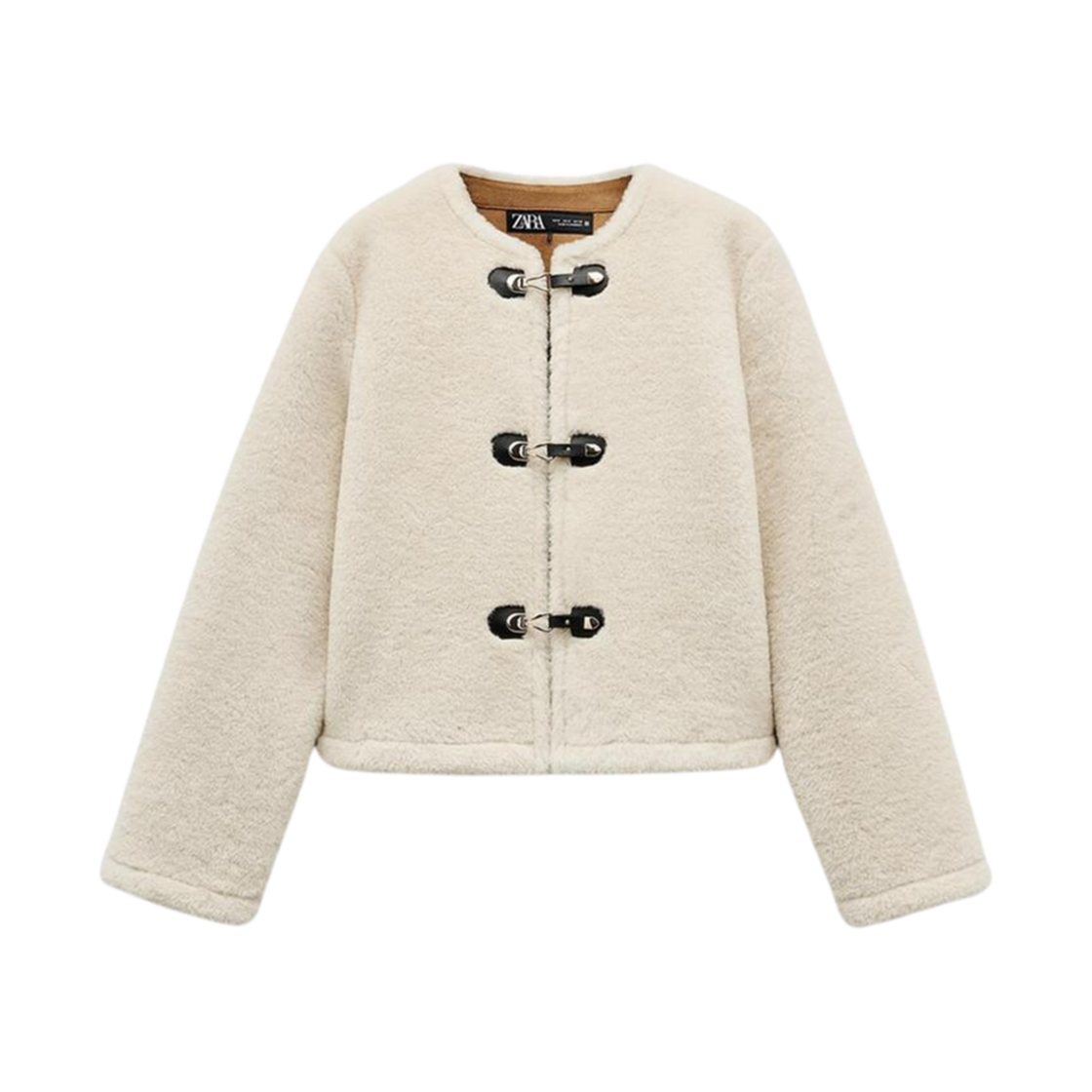 6318/266/712 (W) Zara Double Faced Jumper with Toggles Cream