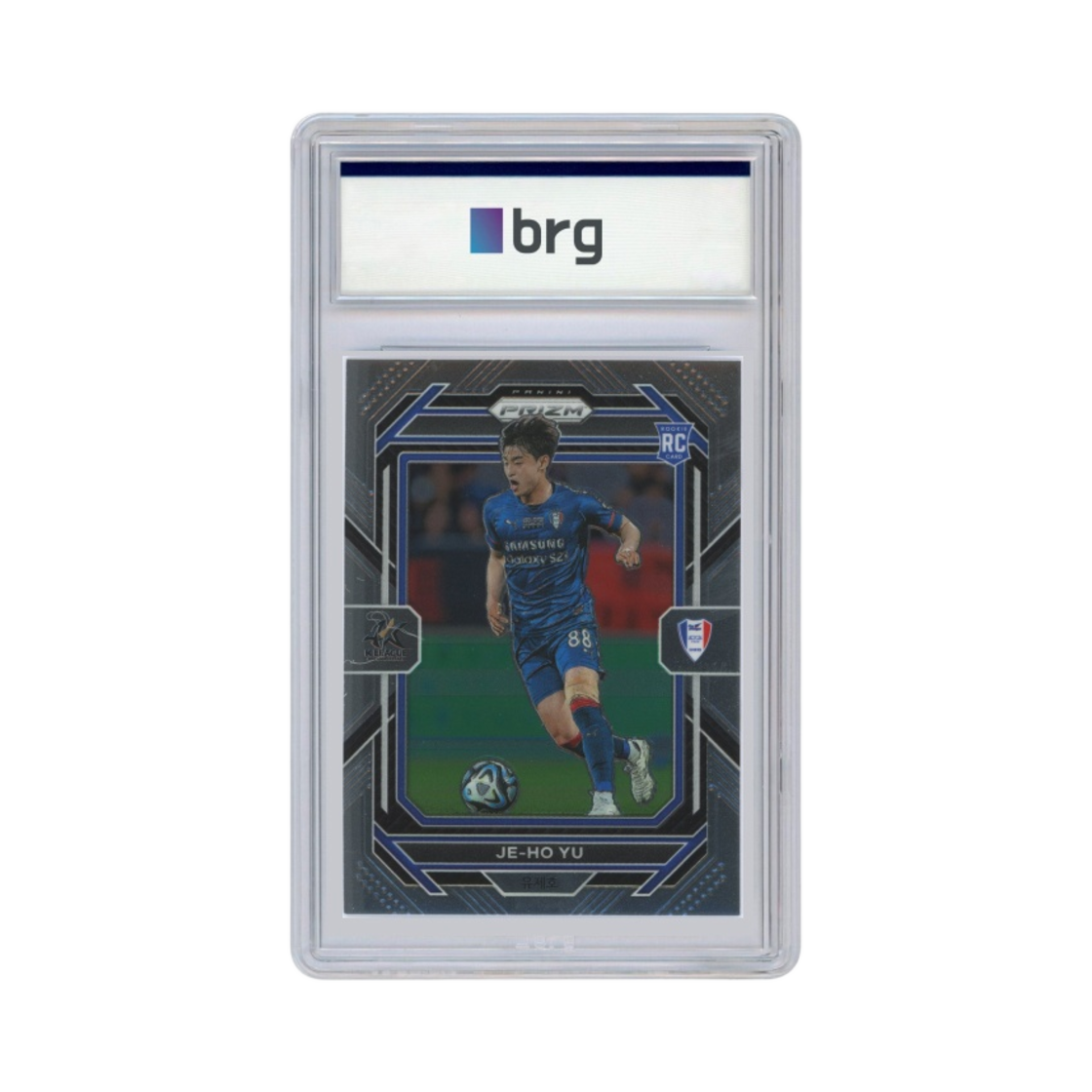 파니니 프리즘 K 리그 K 리그 1 #153 수원 삼성 블루윙즈 유제호 베이스 축구 카드 2023(Panini Prizm K League K League 1 #153 Suwon Samsung Bluewings Yu Je Ho Base Soccer Card 2023)