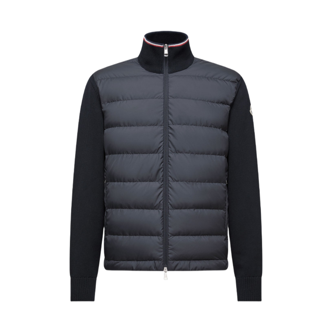 몽클레르 패딩 집업 코튼 가디건 블루 - 25FW(Moncler Padded Zip Up Cotton Cardigan Blue - 25FW)