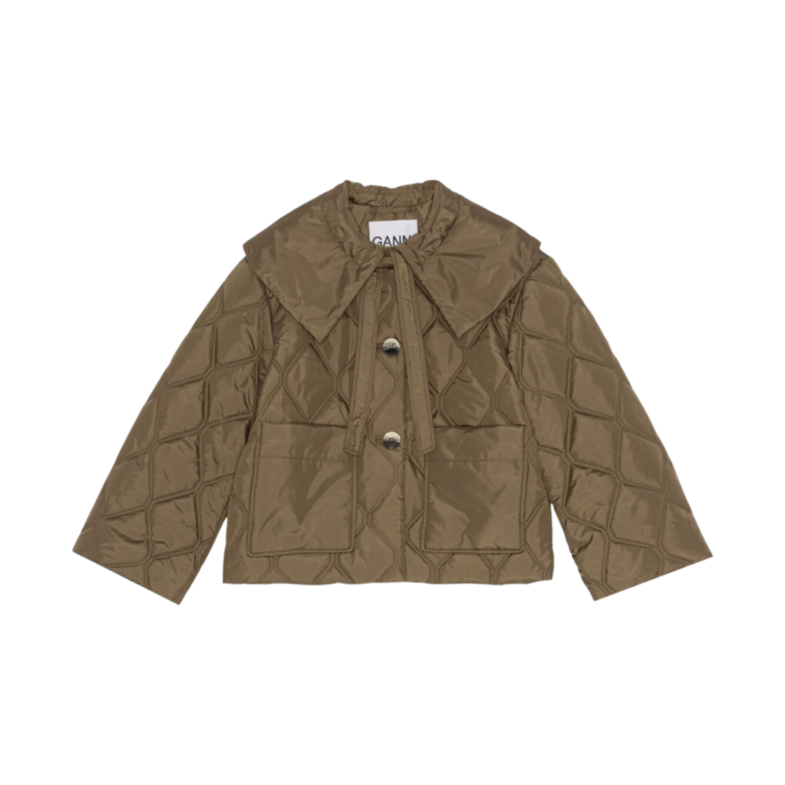(W) 가니 립스탑 퀼트 자켓 티크