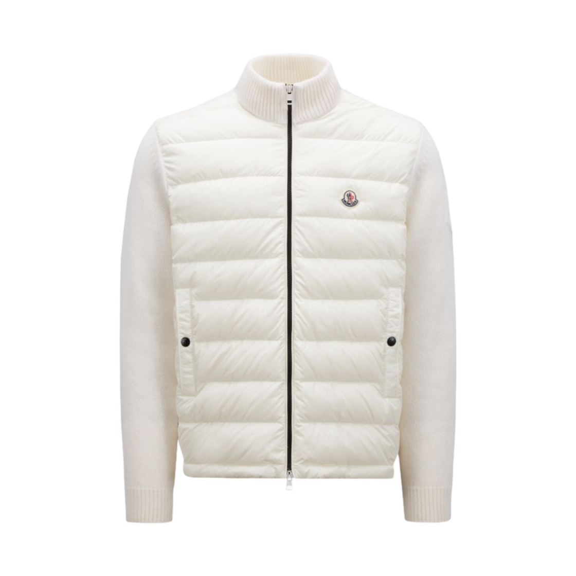 I1-091-9B00007-M1115-034 Moncler Padded Wool Cardigan Off White - 23SS