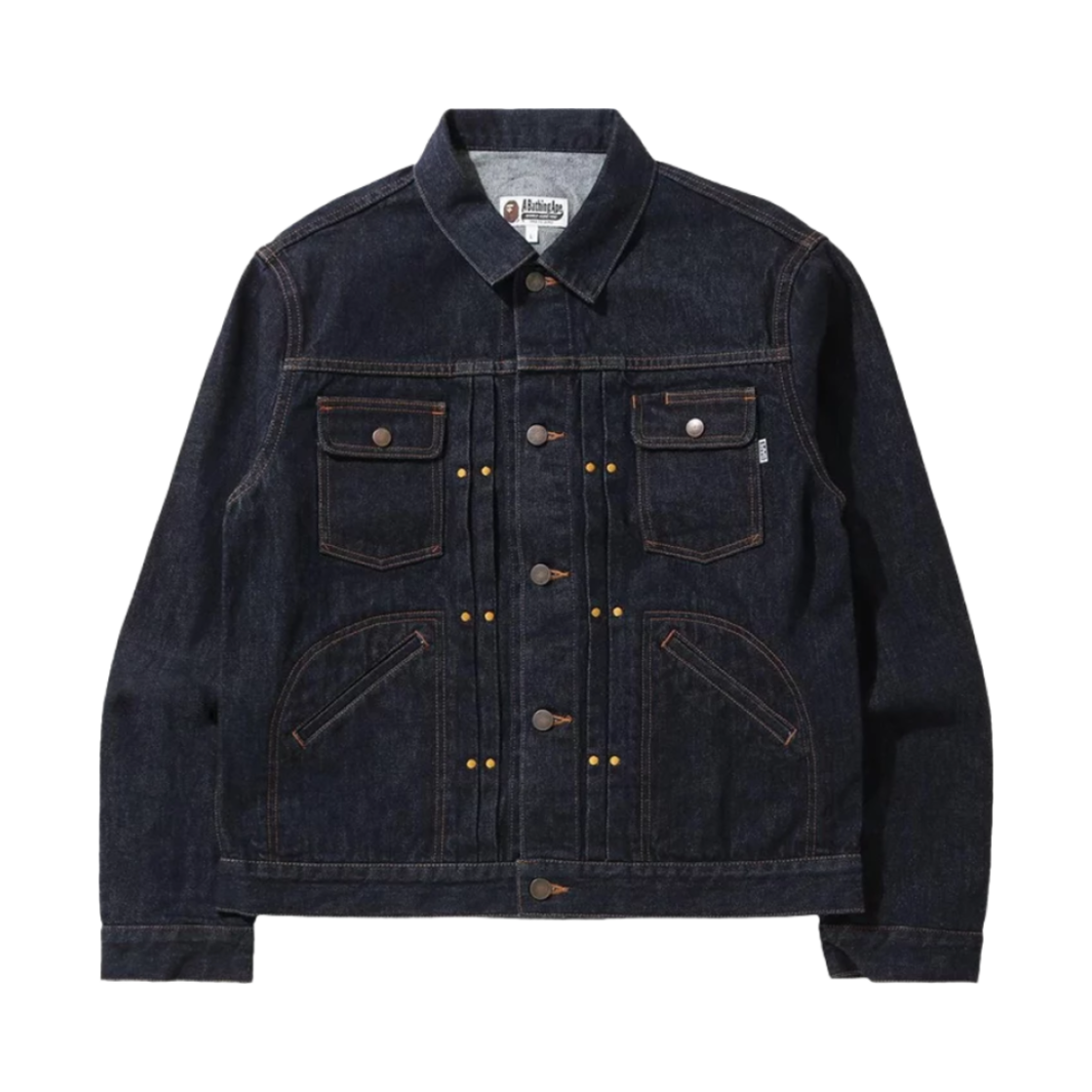 베이프 챔피온 데님 자켓 네이비 인디고