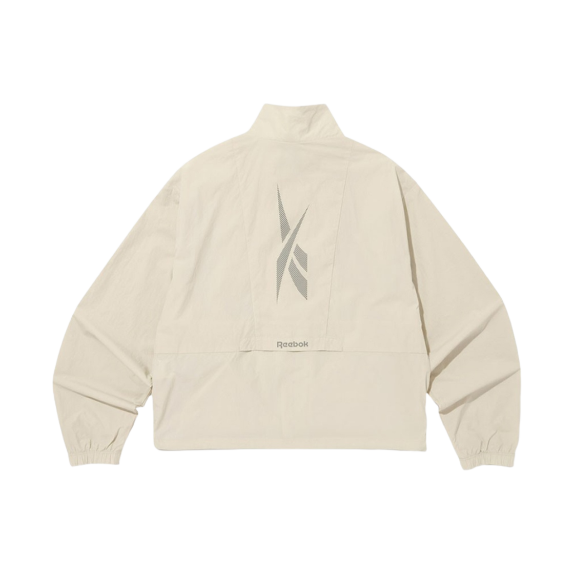 (W) 리복 벡터 플래쉬 크롭 윈드브레이커 베이지((W) Reebok Vector Flash Crop Windbreaker Beige) - 2