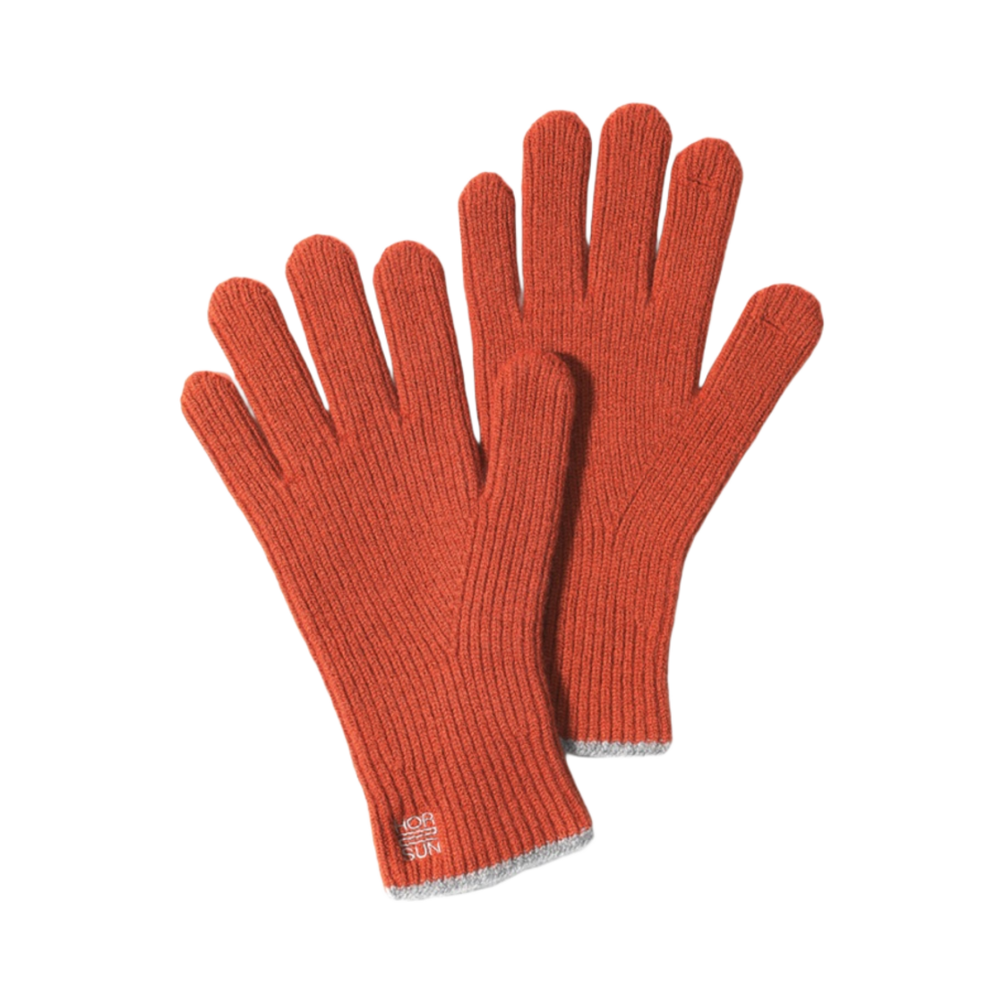 홀리선 블레스 울 핑거 글러브 러스트 오렌지(Horlisun Bless Wool Finger Gloves Rust Orange)