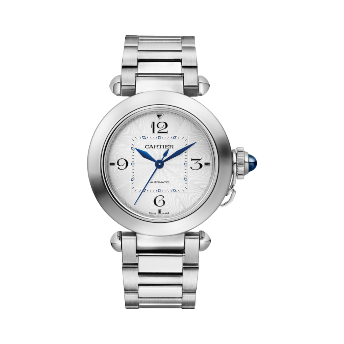 까르띠에 파샤 드 워치 35mm 오토매틱 스틸 메탈 레더(Cartier Pasha de Watch 35mm Automatic Steel Metal Leather) - 1