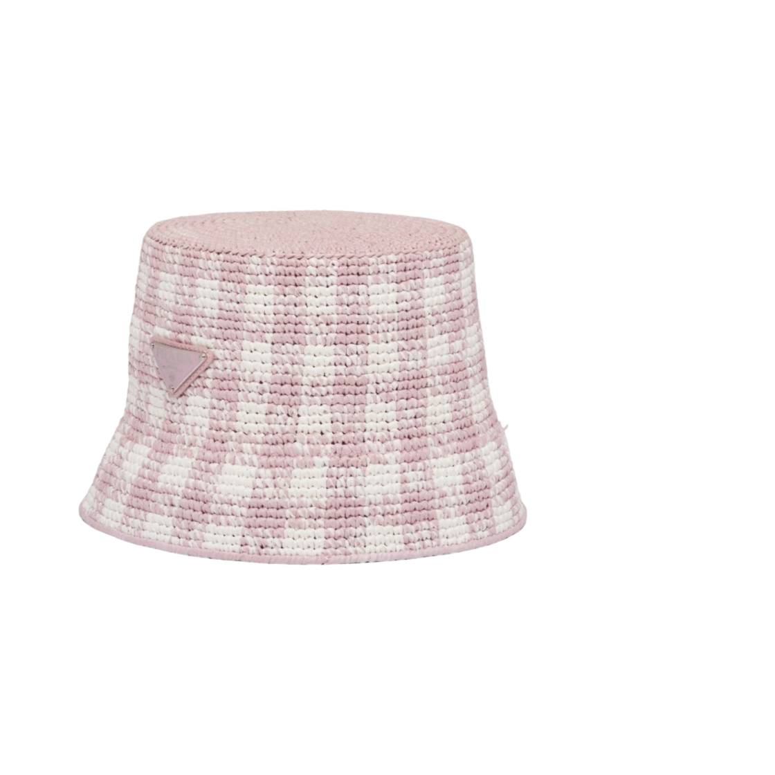 (W) 프라다 크로쉐 버킷햇 알라바스터 핑크((W) Prada Crochet Bucket Hat Alabaster Pink) - 1