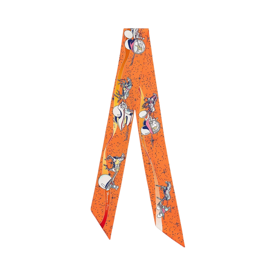 (W) 에르메스 스페이스 더비 트윌리 오랑쥬 죤 블루((W) Hermes Space Derby Twilly Orange Jaune Bleu) - 1