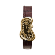 TOWTOW.ARCHIVE Timeless Twist Wristlet Brown