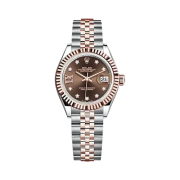 Rolex Lady-Datejust 28mm 279171 Chocolate Roman Diamond-Set Jubilee