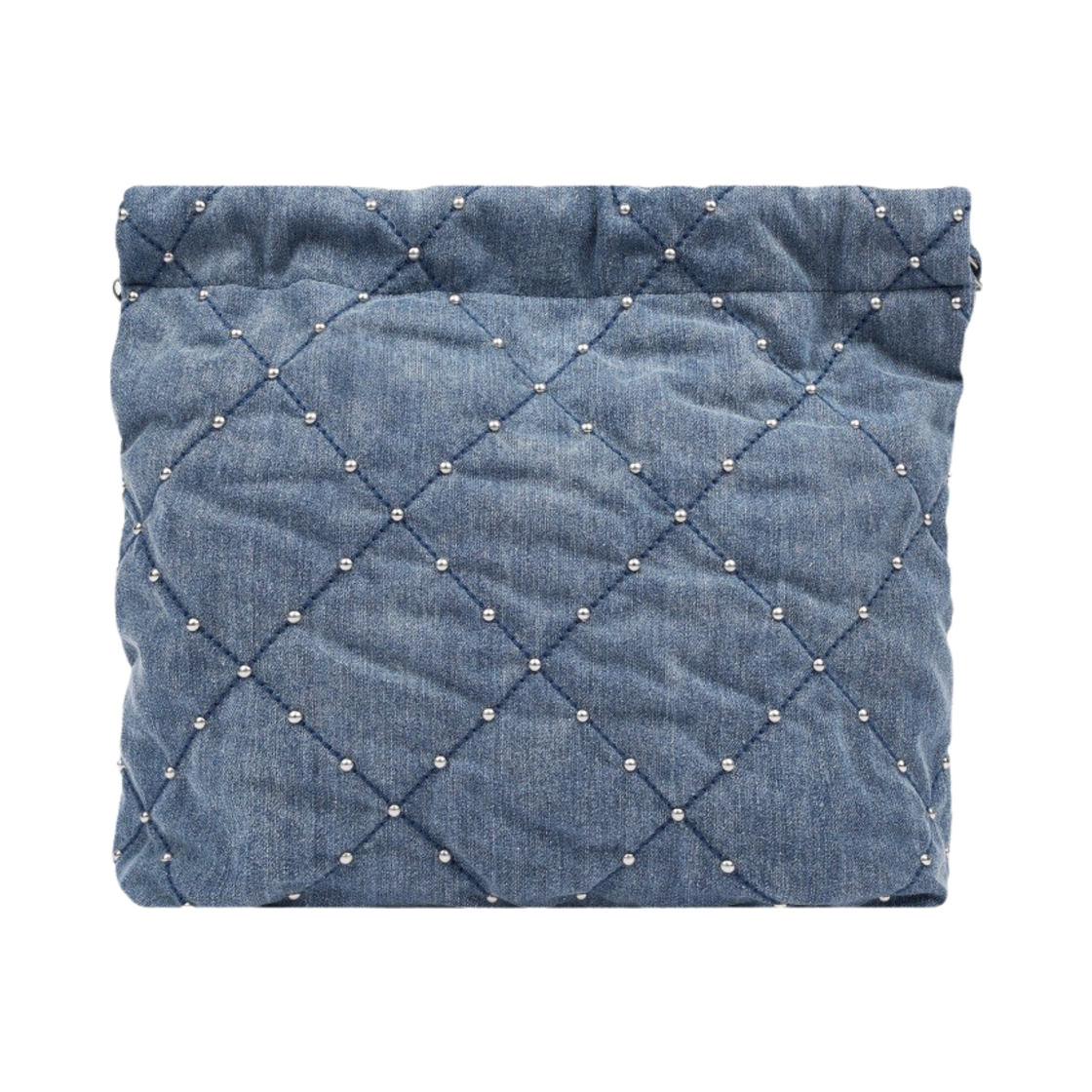 샤넬 22 스몰 핸드백 워시드 데님 & 실버 메탈 블루(Chanel 22 Small Handbag Washed Denim & Silver Blue) - 3