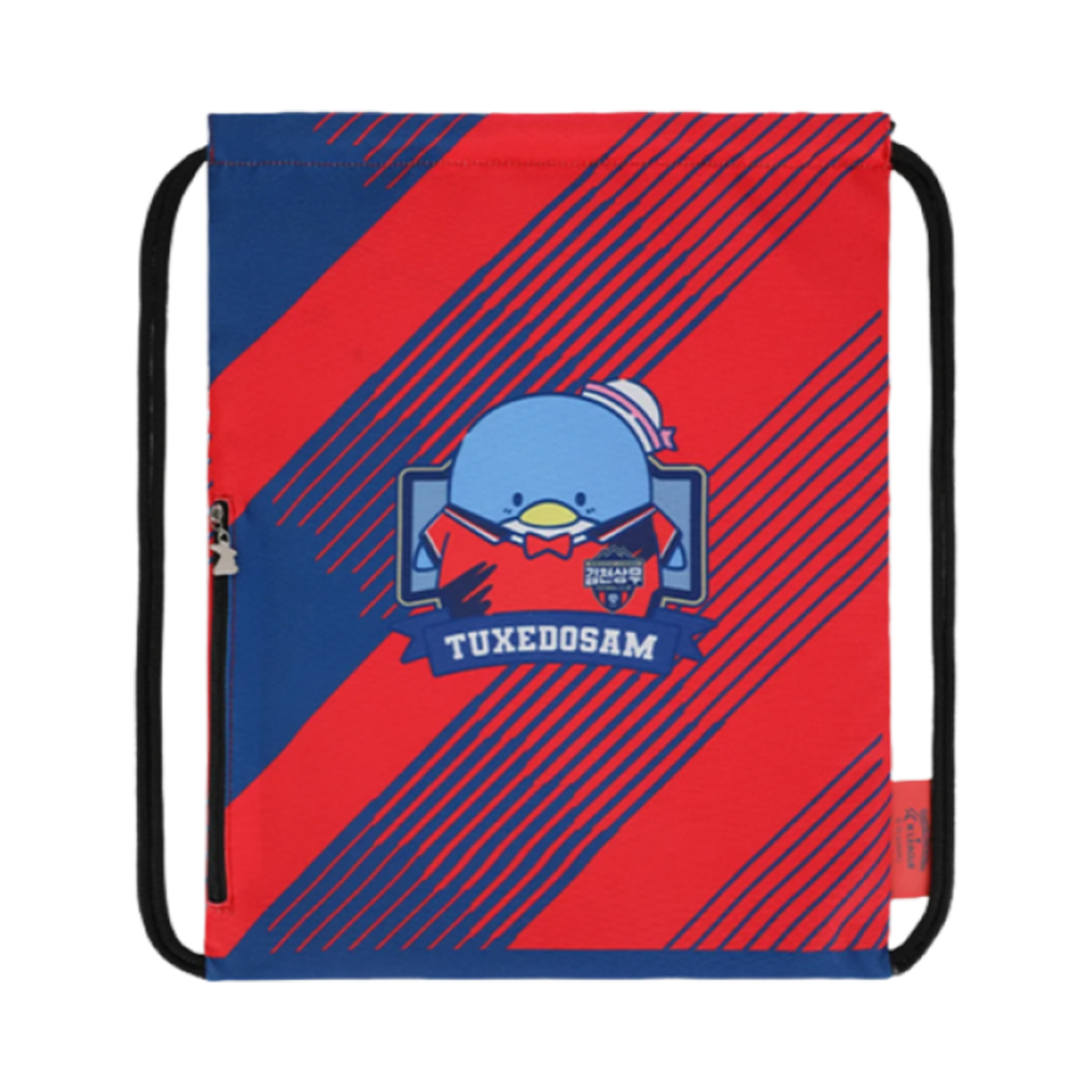 K 리그 x 산리오 캐릭터즈 2025 짐색 턱시도샘 김천 상무 FC 레드 블루(K League x Sanrio Characters 2025 Gym Sack Tuxedosam Gimcheon Sangmu FC Red Blue) - 2