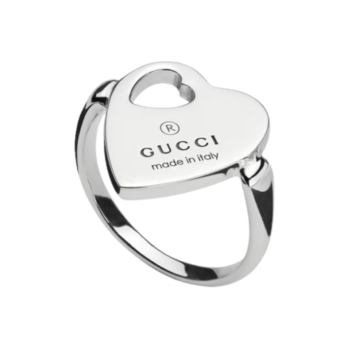 구찌 트레이드마크 하트 링 925 스털링 실버(Gucci Trademark Heart Ring 925 Sterling Silver) - 2