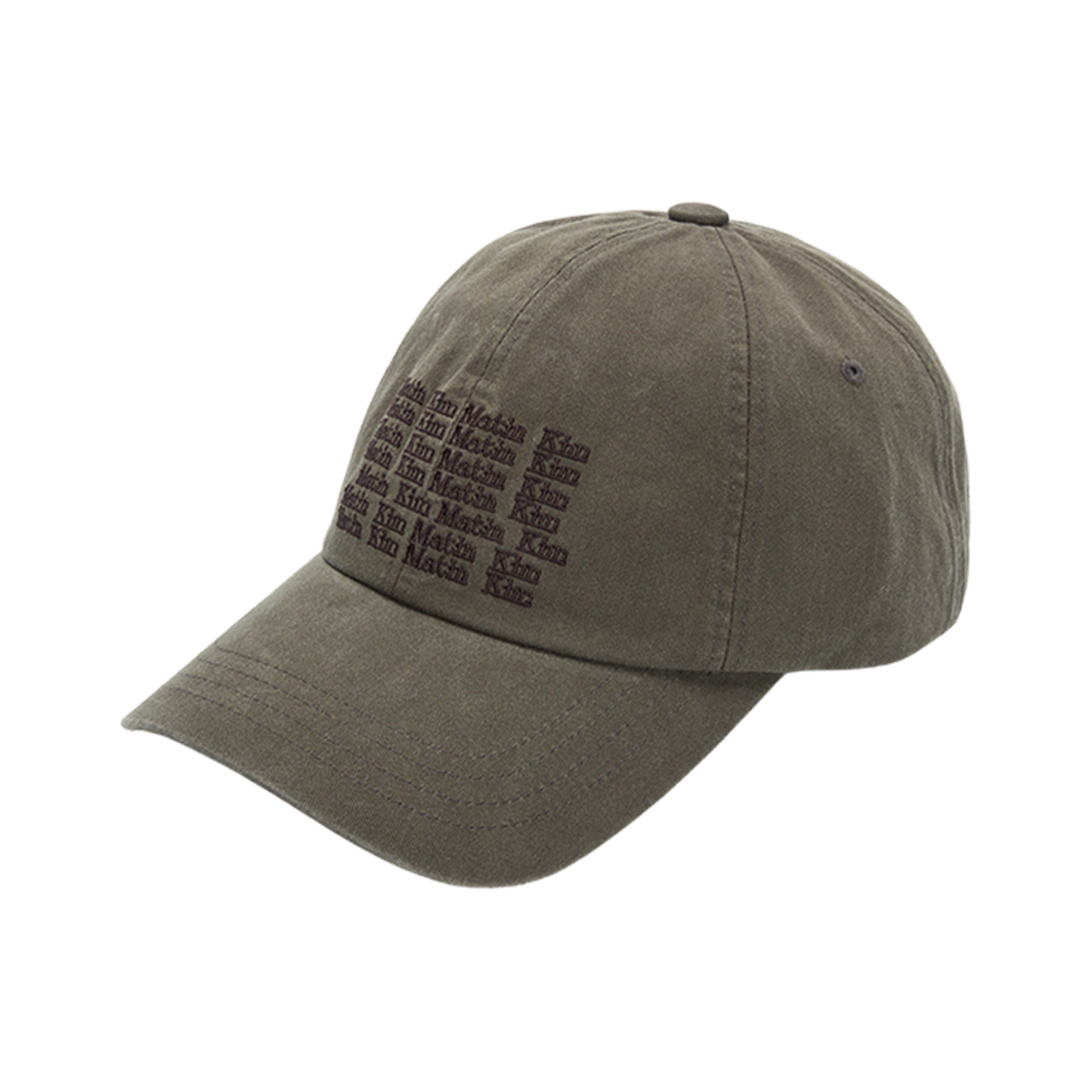 (W) 마뗑킴 레터링 볼캡 카키