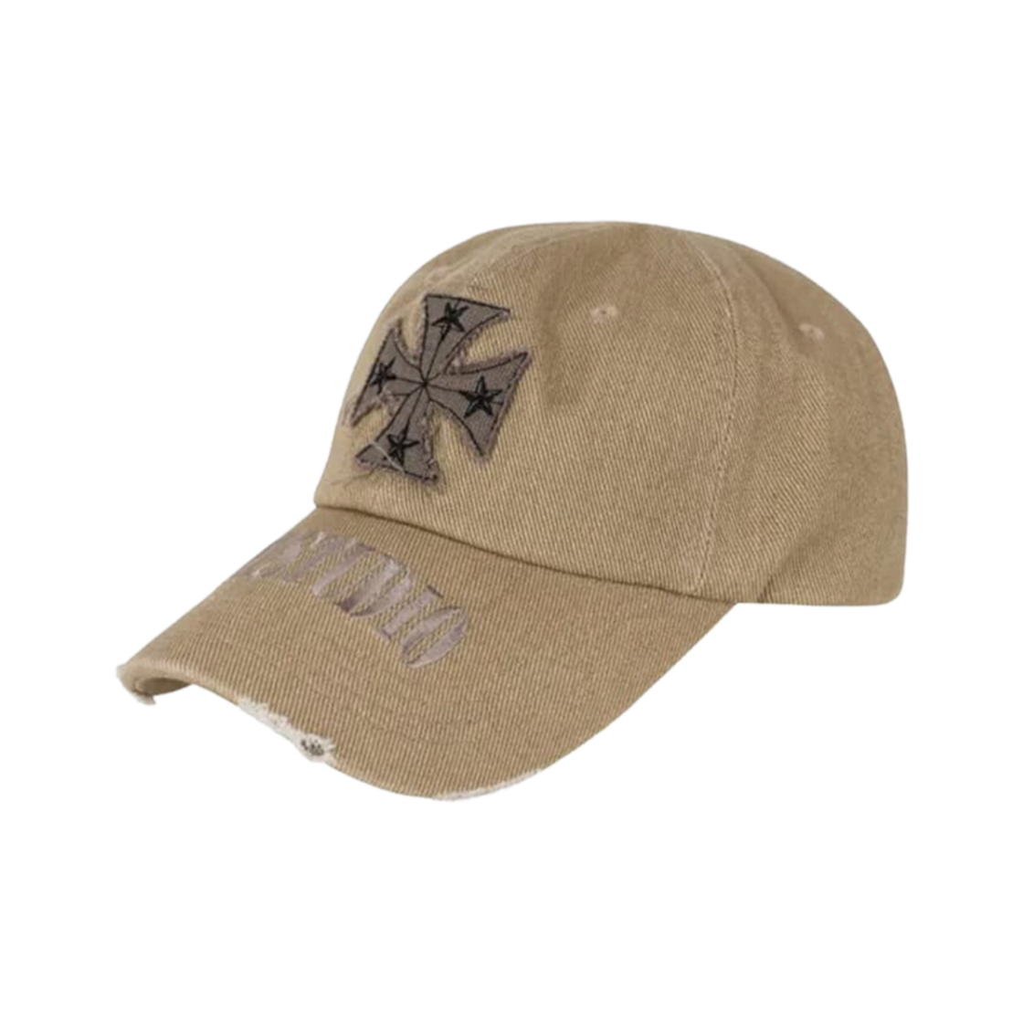 이티씨이 크로스 디스트로이드 캡 베이지(ETCE Cross Destroyed Cap Beige)