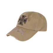 ETCE Cross Destroyed Cap Beige