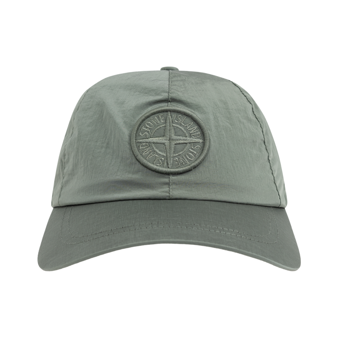 K1S1591009-95S0076-V0055 Stone Island 9100995 Nylon Metal in Econyl 6-Panel Cap Sage Green - 25SS