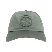 Stone Island 9100995 Nylon Metal in Econyl 6-Panel Cap Sage Green - 25SS
