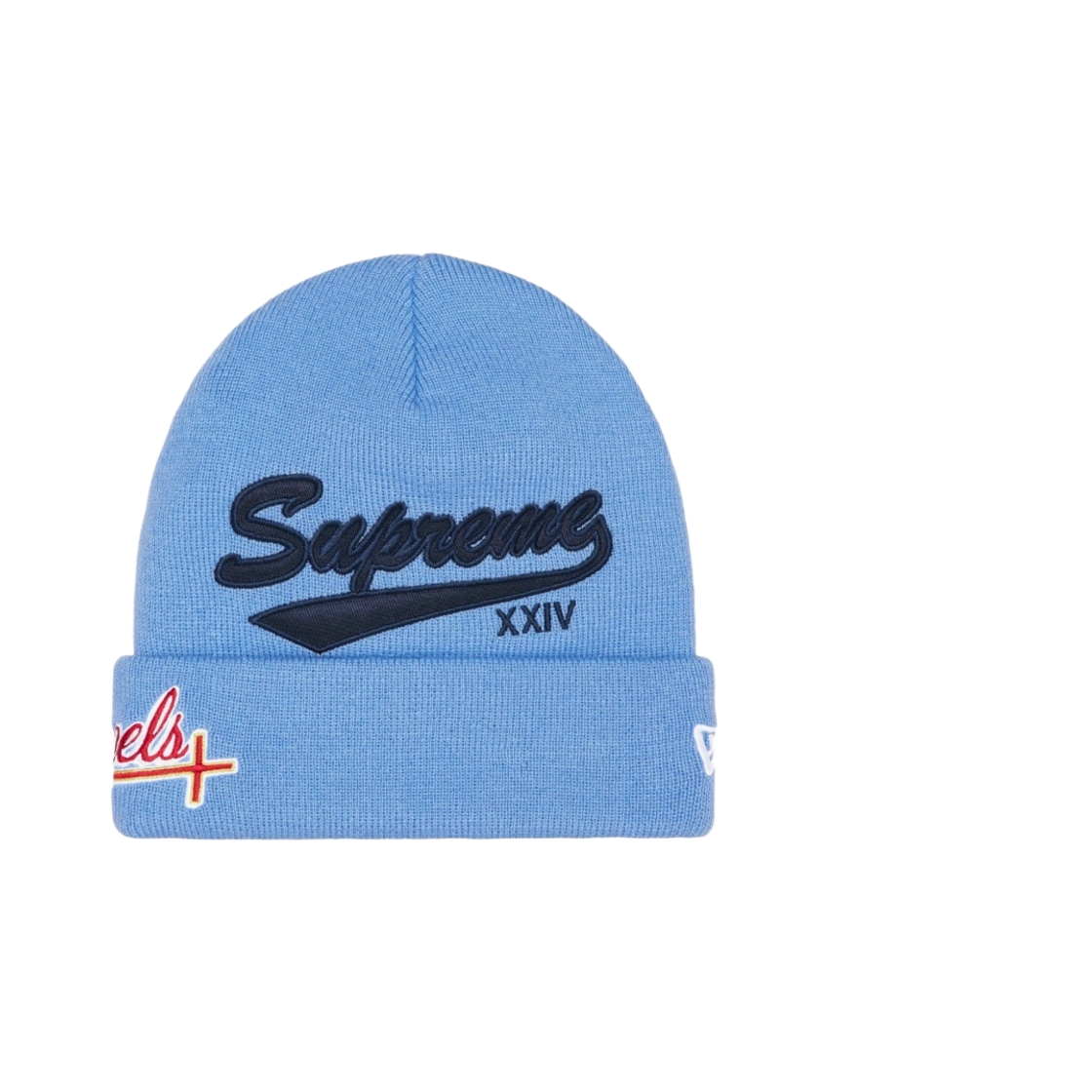 슈프림 x 뉴에라 살베이션 비니 라이트 블루 - 24SS(Supreme x New Era Salvation Beanie Light Blue - 24SS) - 1