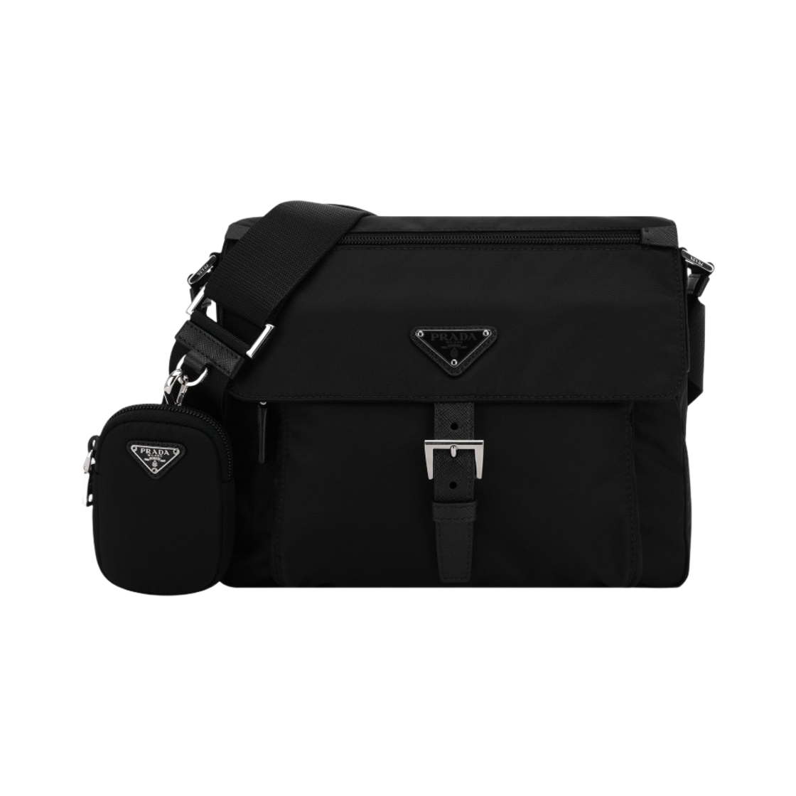 프라다 리나일론 숄더백 블랙(Prada Re-Nylon Shoulder Bag Black)