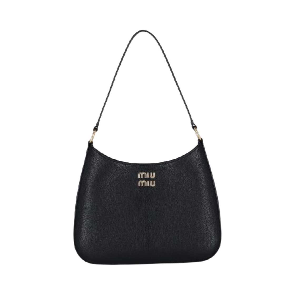 미우 미우 마드라스 레더 숄더백 블랙(Miu Miu Madras Leather Shoulder Bag Black) - 1