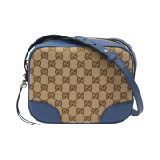 Gucci GG Canvas Disco Bag Beige Blue