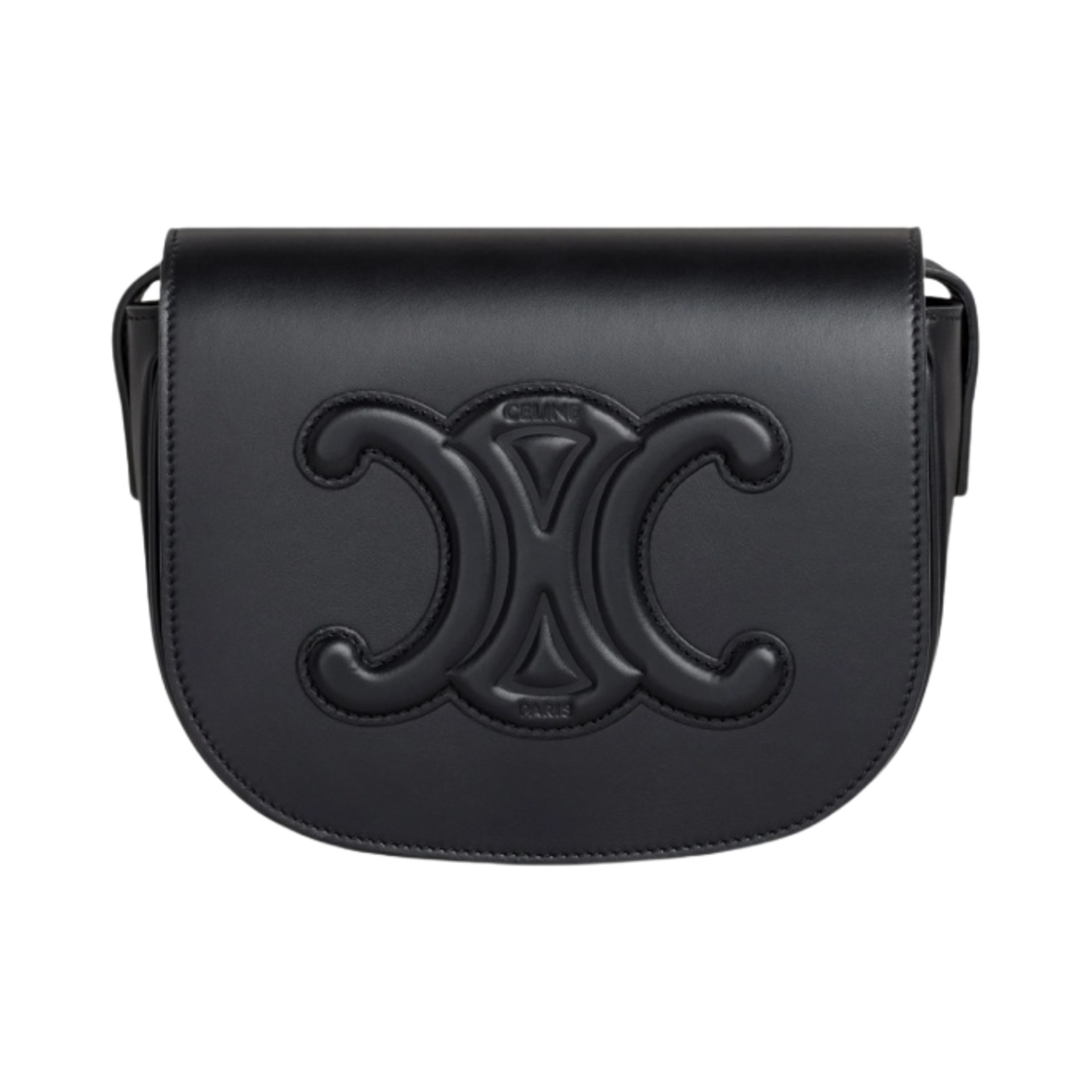 셀린느 스무스 카프스킨 폴코 레더 트리옹프 블랙(Celine Folco Cuir Triomphe in Smooth Calfskin Black) - 1