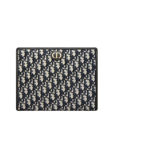 S2107UTZQ-M928 Dior 30 Montaigne Pouch Blue Dior Oblique Jacquard