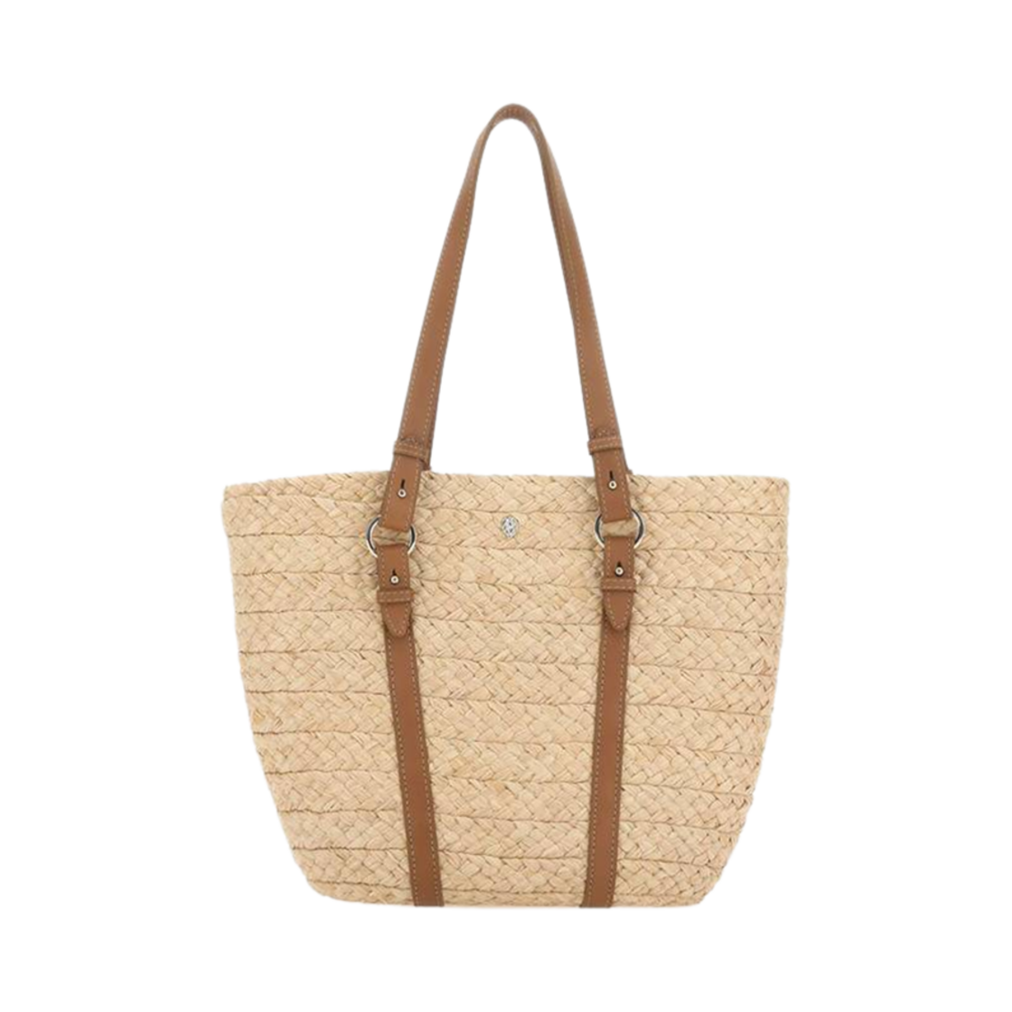 BAG51191 Helen Kaminski Pinimill M Bridle Basket Bag Natural Tan