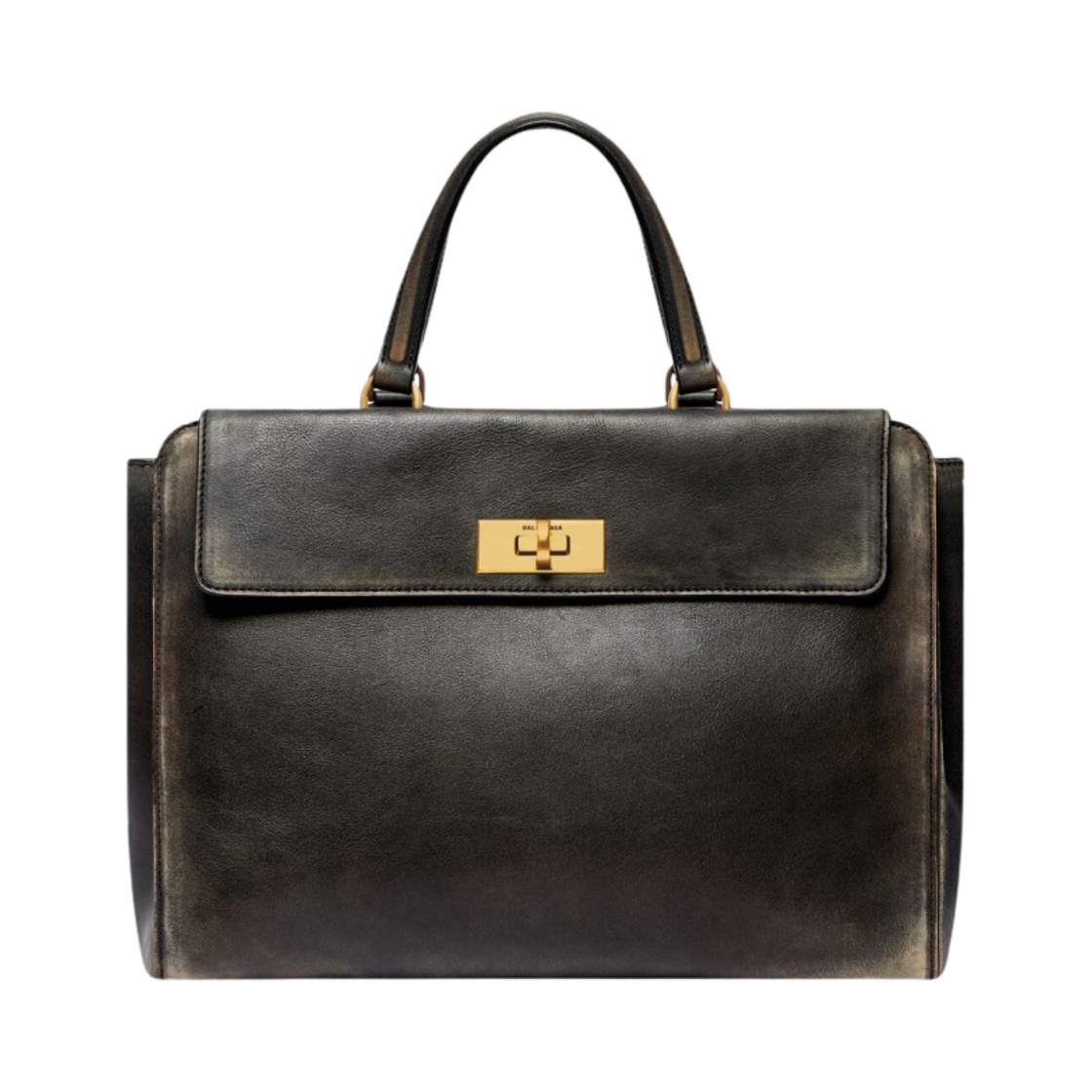 발렌시아가 머니 유즈드 이펙트 미디움 토트백 블랙(Balenciaga Money Used Effect Medium Tote Bag Black) - 1