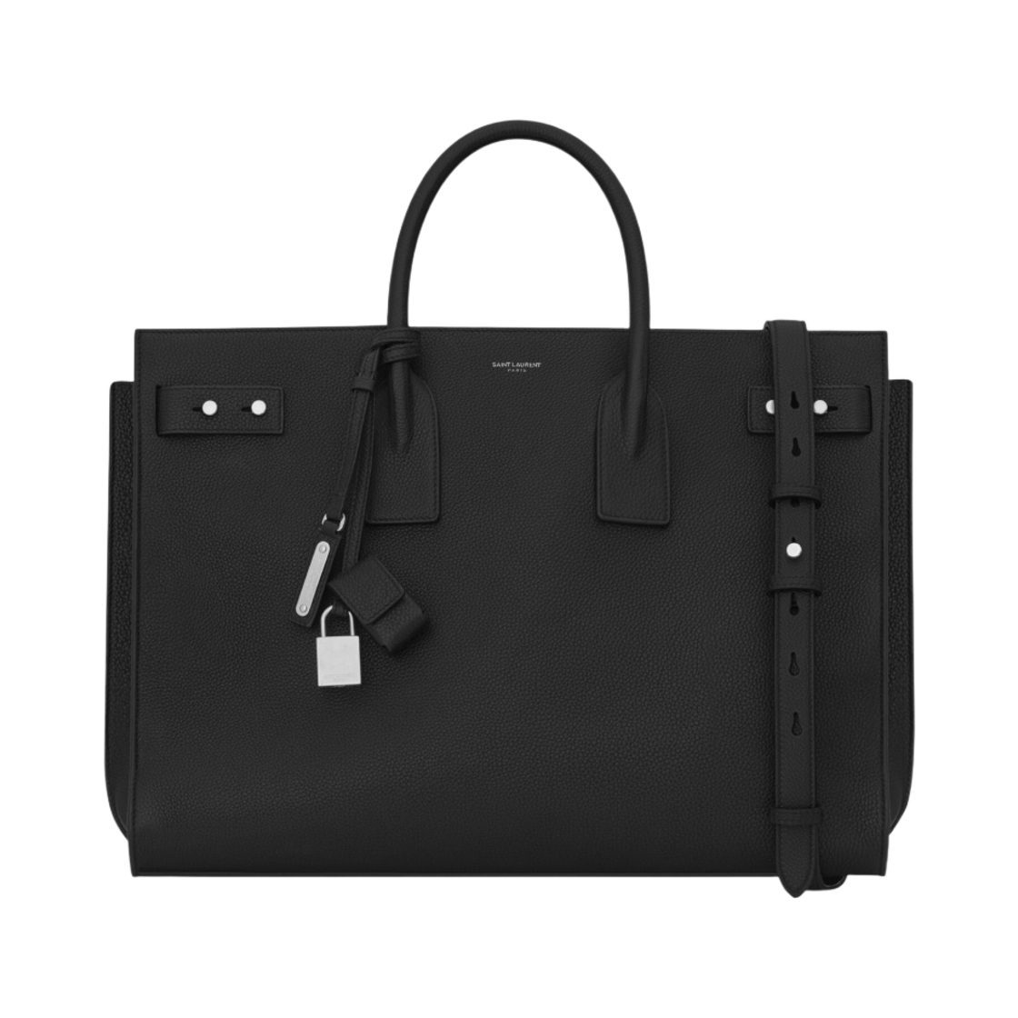 생로랑 삭 드 주르 라지 그레인 레더 블랙(Saint Laurent Sac De Jour Large in Grained Leather Black) - 1