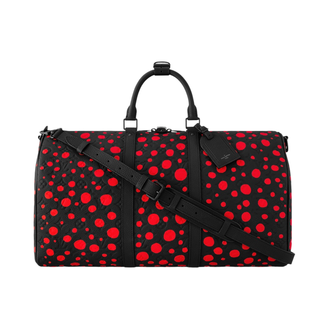 루이비통 x 야요이 쿠사마 키폴 50 블랙 레드(Louis Vuitton x YK Keepall 50 Black Red) - 1