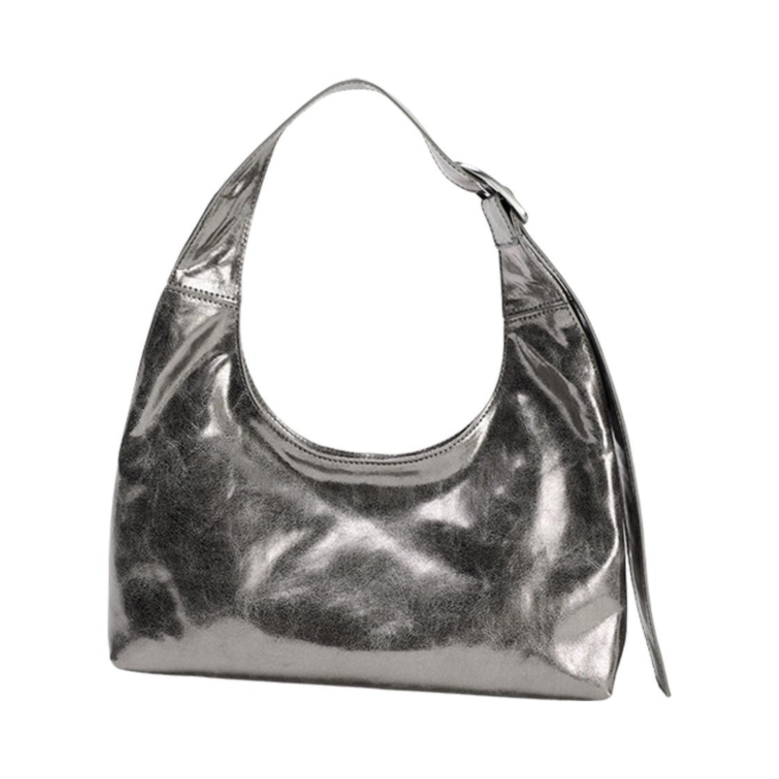 자라 메탈릭 이펙트 미니 버킷백 실버(Zara Metallic Effect Mini Bucket Bag Silver) - 2