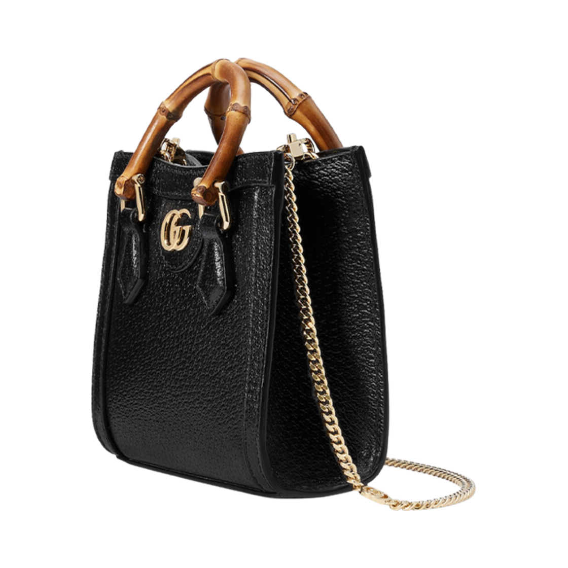 구찌 다이애나 미니백 블랙 레더(Gucci Diana Mini Bag Black Leather) - 2