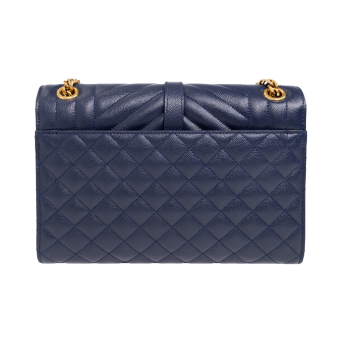 생로랑 믹스 마틀라세 그랑 드 뿌드르 엠보스드 레더 엔벨로프 미디움 체인백 샤롱 블루(Saint Laurent Envelope Medium Chain Bag in Mix Matelasse Grain De Poudre Embossed Leather Charron Blue) - 2