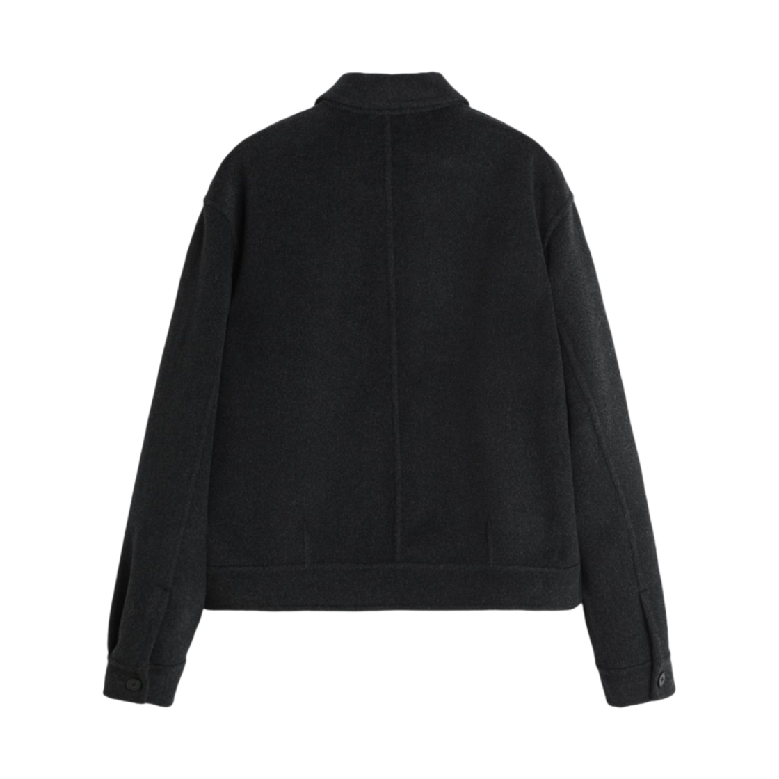 자라 100% 울 더블 페이스드 자켓 앤트러사이트 그레이(Zara 100% Wool Double Faced Jacket Anthracite Grey) - 2