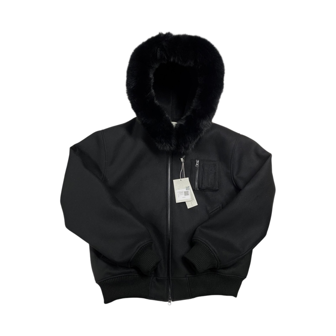 언더마이카 코모로 폭스 트리밍 후디 봄버 브리스톨 블랙 - 23FW