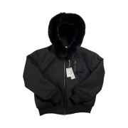 Undermycar Comoro Fox Trimming Hoody Bomber Bristol Black - 23FW