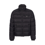 Prada Re-Nylon Short Padded Down Jacket Black