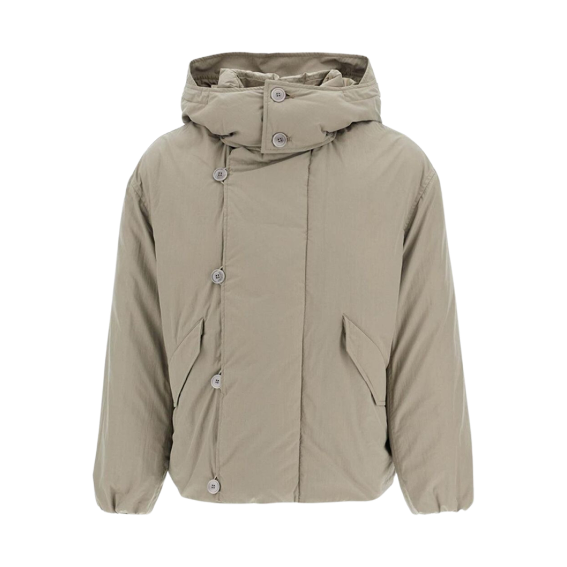 르메르 테크니컬 코튼 후드 퍼퍼 블루종 데저트 세이지(Lemaire Technical Cotton Hooded Puffer Blouson Desert Sage)