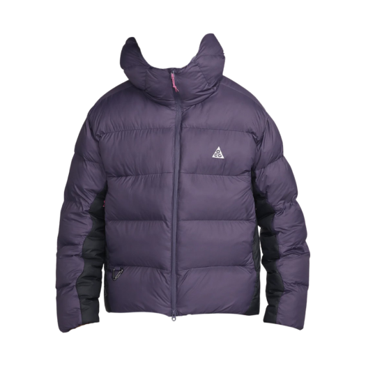 Nike ACG Lunar Lake PrimaLoft Therma-FIT ADV Loose Hooded Jacket Dark Raisin Black Laser Fuchsia Summit White