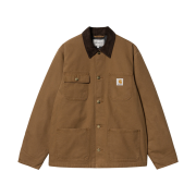 Carhartt WIP Dearborn Canvas Lined Michigan Chore Coat Hamilton Brown Heavy Stone Wash - Winter