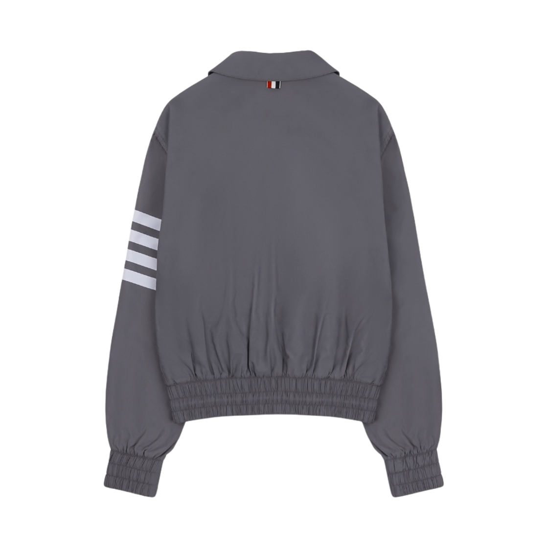 톰브라운 솔리드 스윔 테크 사선 블루종 자켓 미디움 그레이(Thom Browne Solid Swim Tech 4-Bar Blouson Jacket Medium Grey) - 2