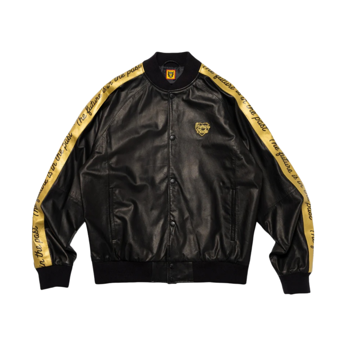휴먼 메이드 레더 트랙 자켓 블랙 | Human Made | KREAM