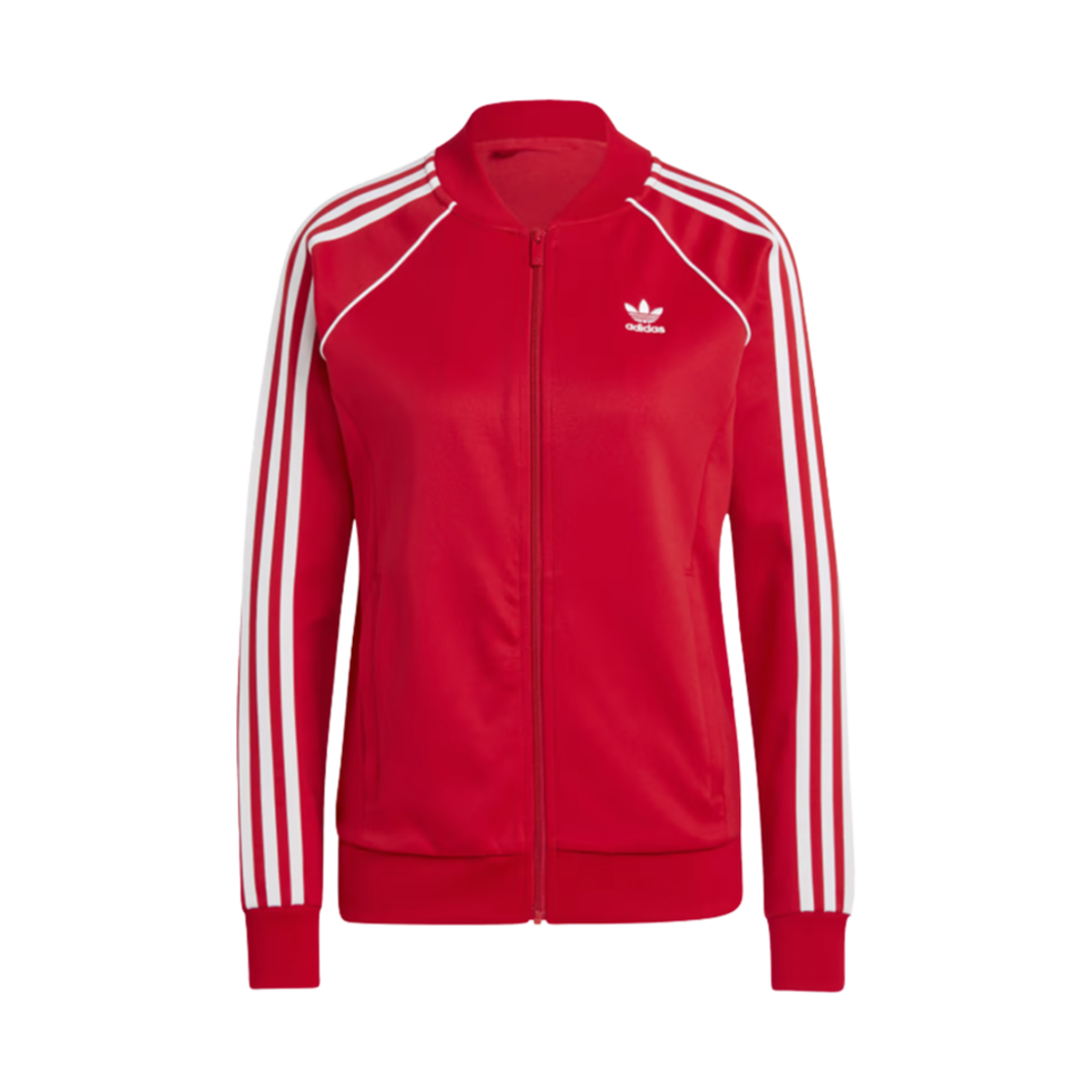 (W) 아디다스 오리지널스 아디컬러 클래식 SST 트랙 자켓 베러 스칼렛 - US 사이즈