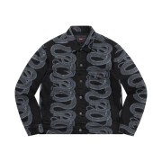 Supreme x Hysteric Glamour Snake Denim Trucker Jacket Black - 21SS