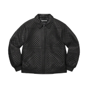 Supreme Studded Quilted Leather Jacket Black - 22FW