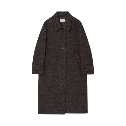24FW004OT Kindersalmon Women Wool Coat Moss Gray